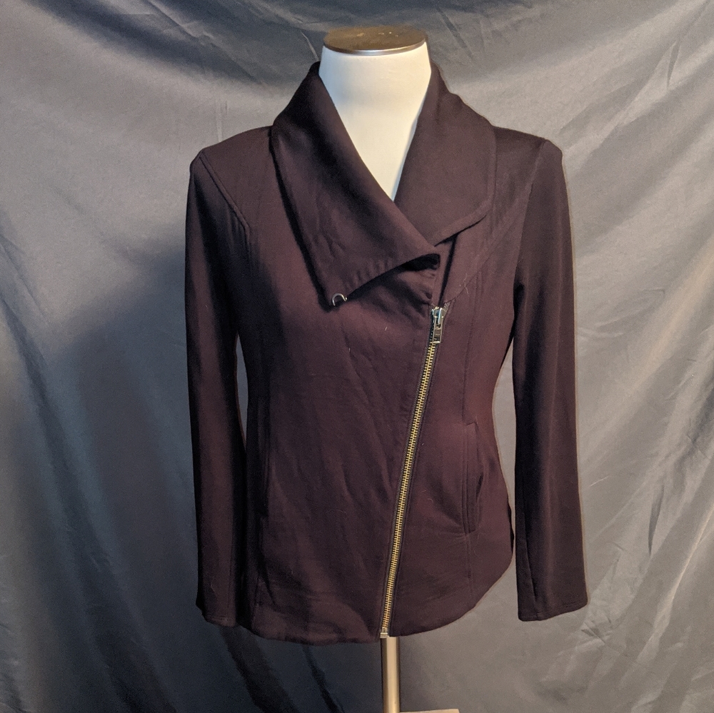 Helmut Lang asymmetrical knit blazer